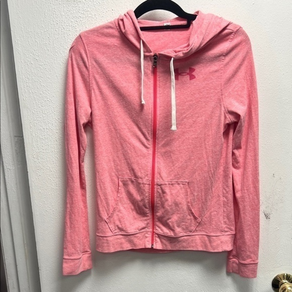 Under Armour Women's Pink HeAt Gear Zip-Up Hoodie